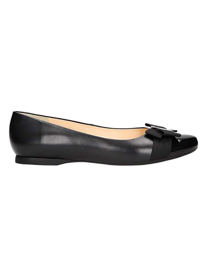 Wojas Leder-Ballerinas in Schwarz günstig kaufen