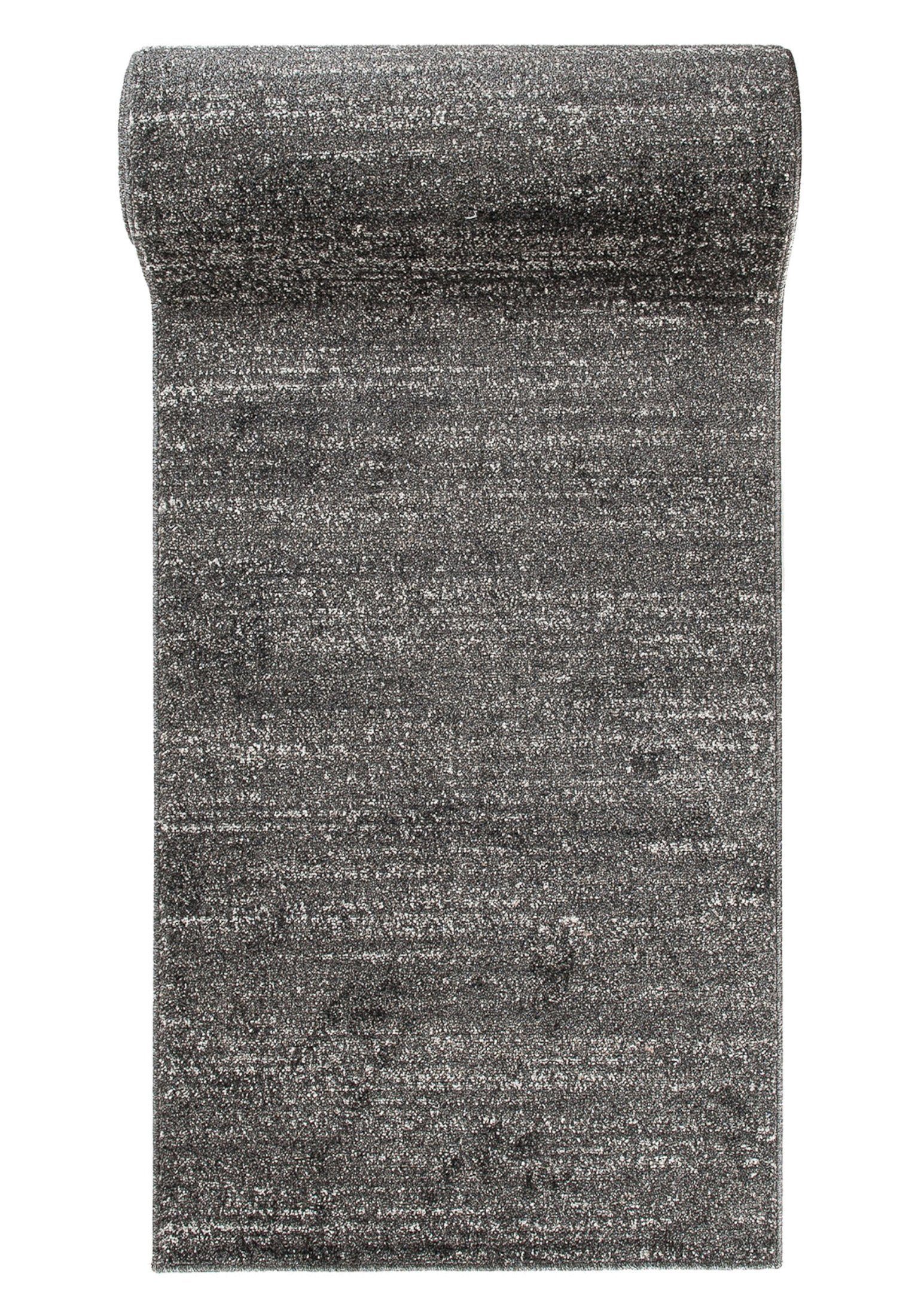 Läufer Läufer Flurläufer Einfarbig für Vorzimmer, Küche - Anthrazit, Mazovia, 80 x 100 cm, Kurzflor, Meterware, Höhe 10 mm, Kurzflor - niedrige Florhöhe