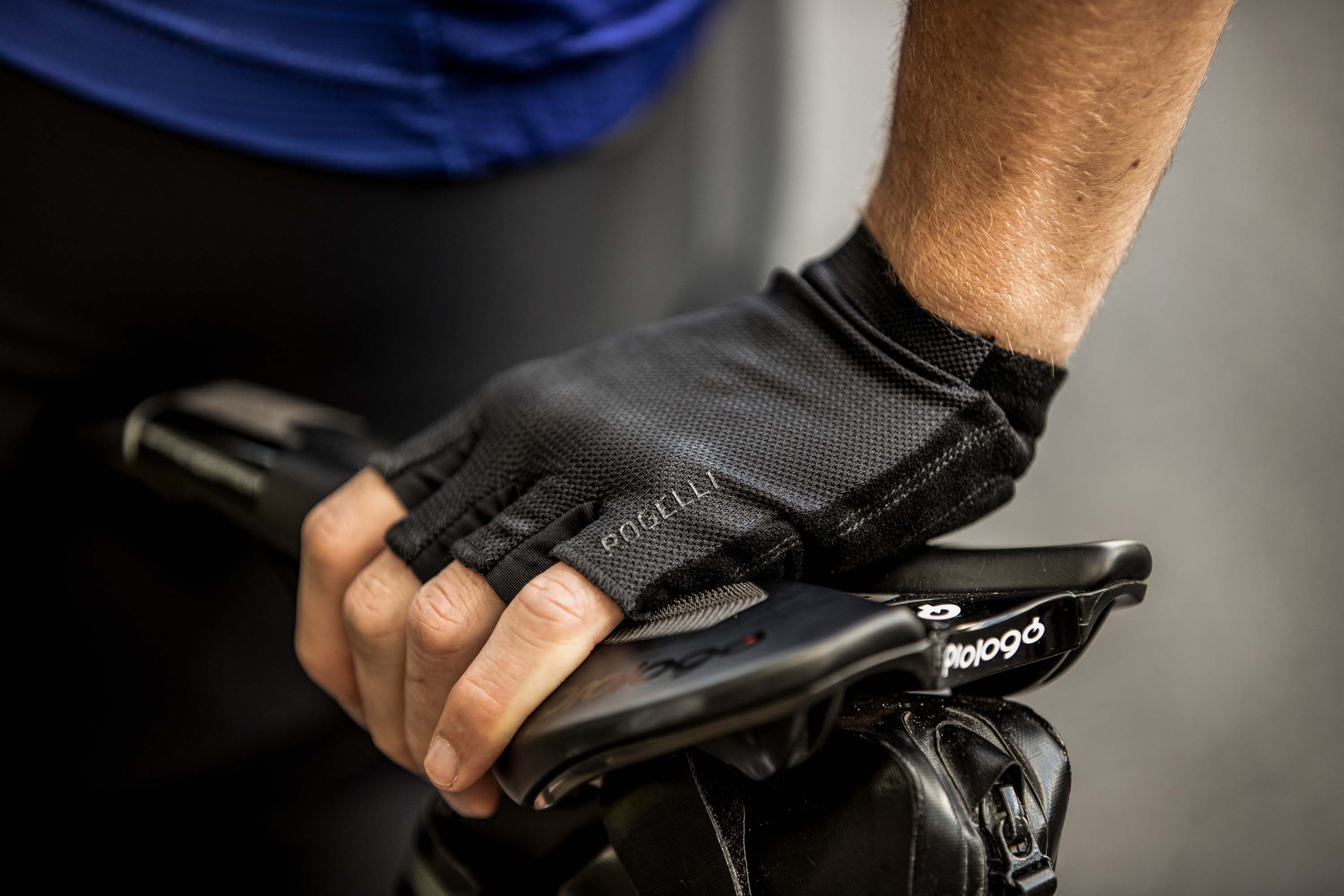 Rogelli Pure Schwarz Herren Fahrradhandschuhe