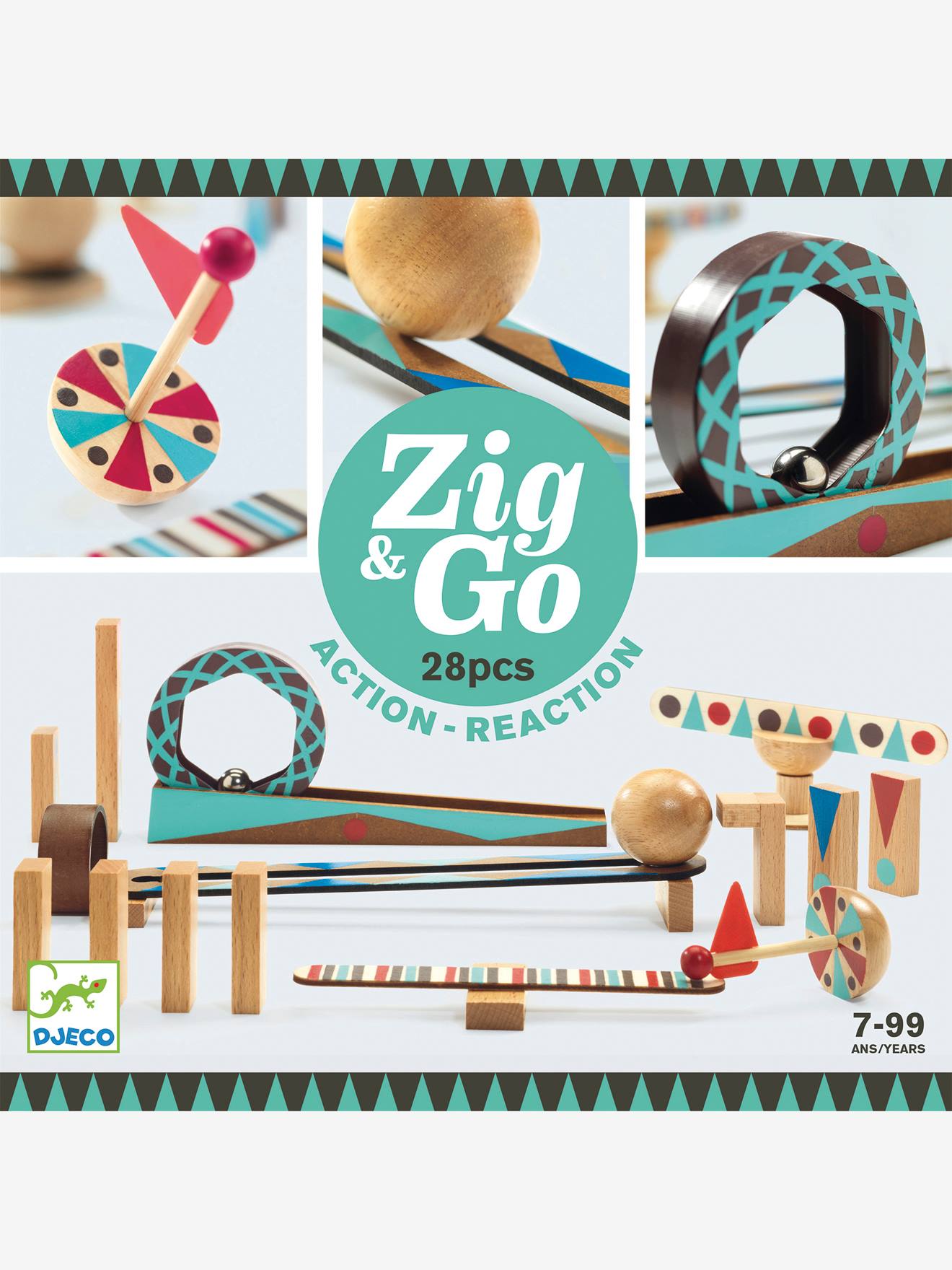 Zig & Go 28 pièces DJECO marron