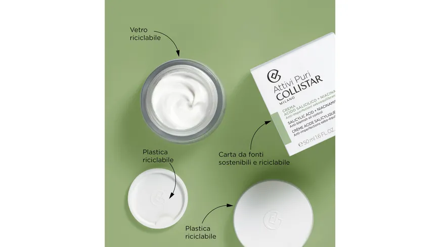 COLLISTAR Attivi Puri Salicylic Acid & Niacinamide Cream 50 ml