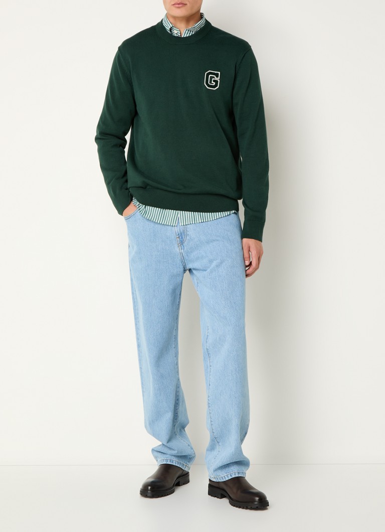 Maglione Gant a maglia fine con logo ricamato