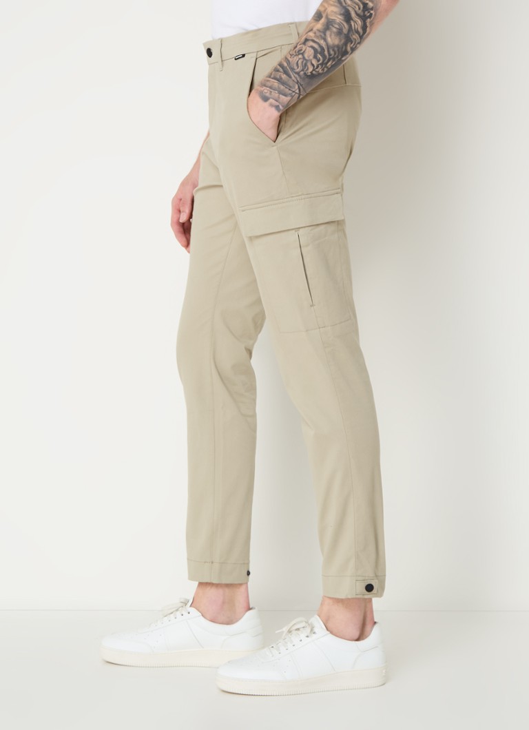 Calvin Klein Slim fit cropped cargo pants with flap pockets