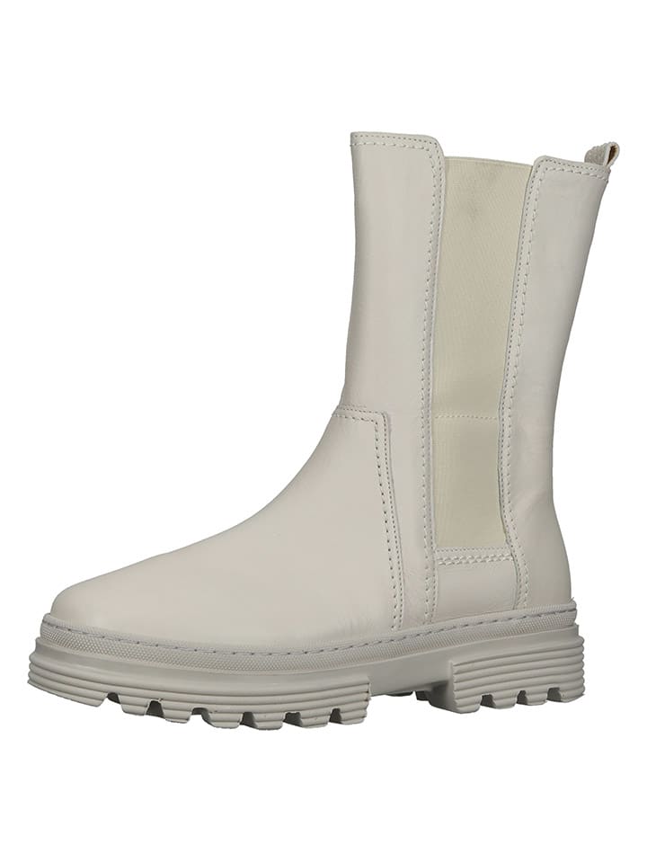 Gabor Leder-Chelsea-Boots in Grau günstig kaufen