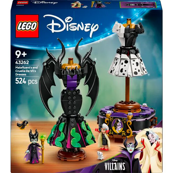 LEGO Disney 43262 The Dresses of Maleficent and Cruella de Vil