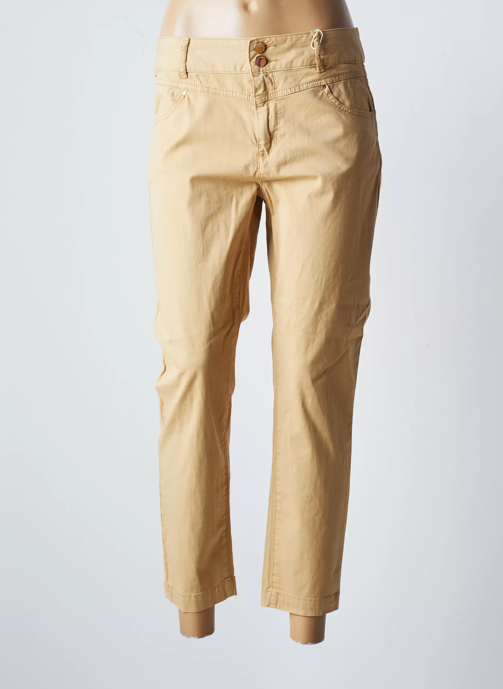 C Est Beau La Vie Pantalon7 8 Femme couleur beige