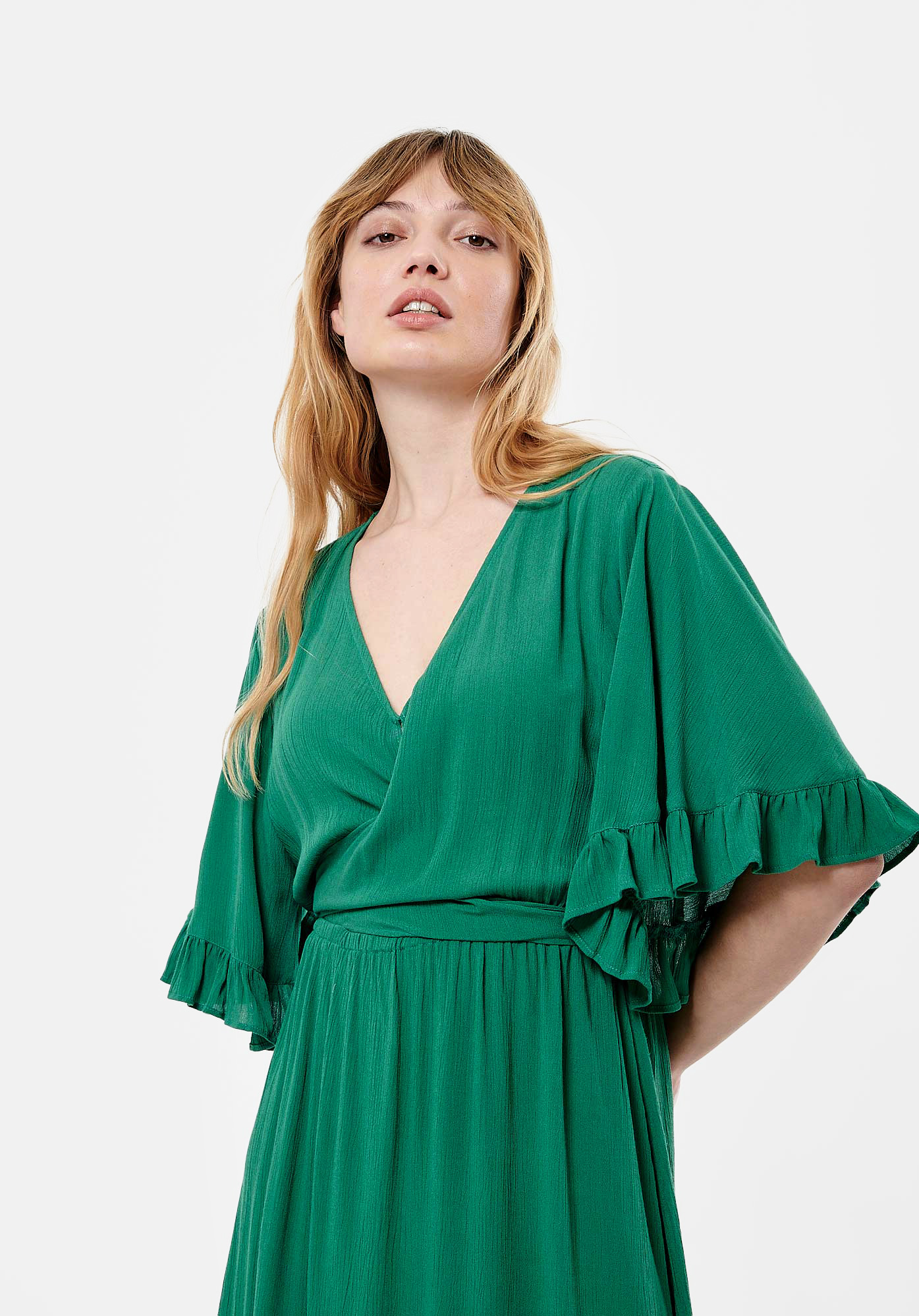 GONG   Robe longue verte Femme