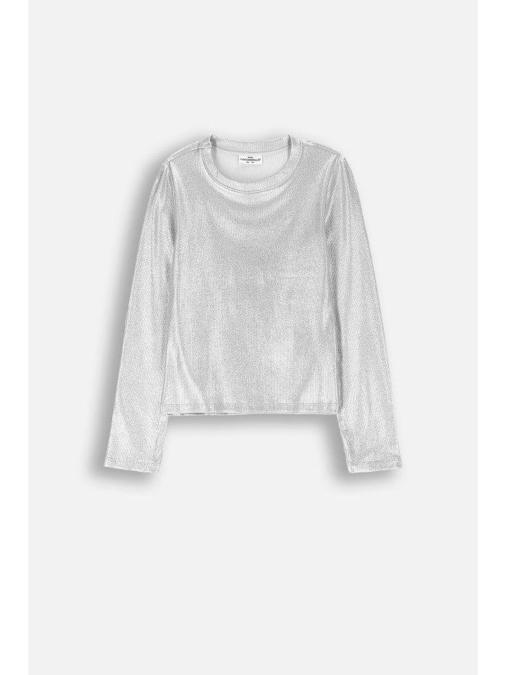 Coccodrillo T-Shirt mit langen Ärmeln in silbern günstig kaufen