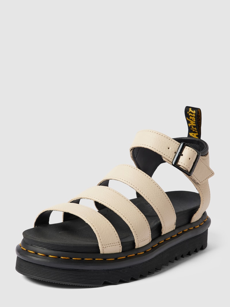 Sandalen aus echtem Leder Modell 'Blaire' in beige