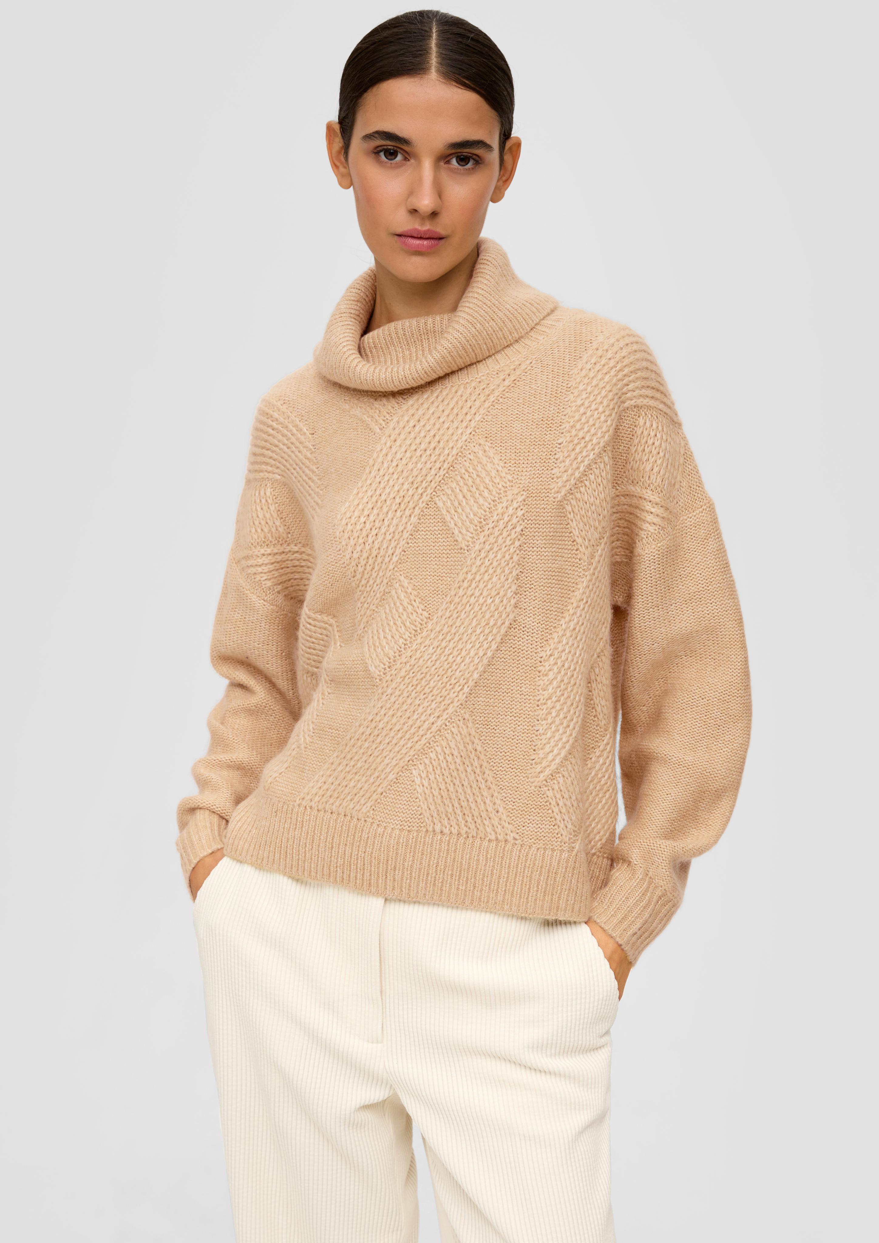 Rollkragenpullover aus Wollmix  2118893-8325