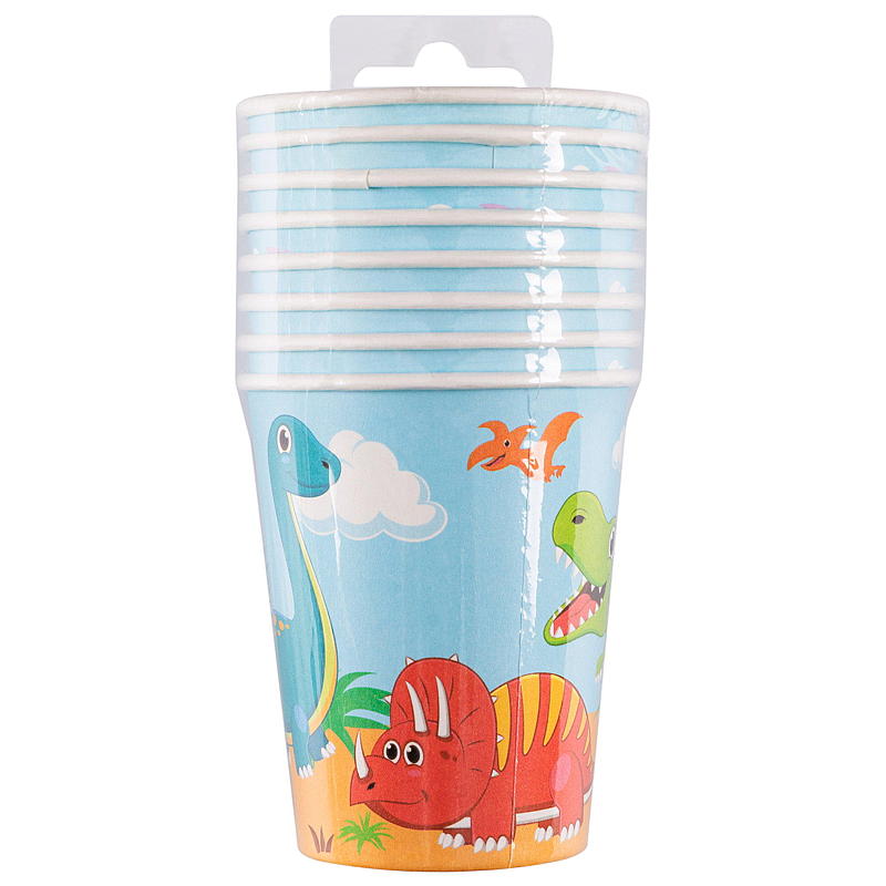 Giform Pappbeger 8 stk dinosaur
