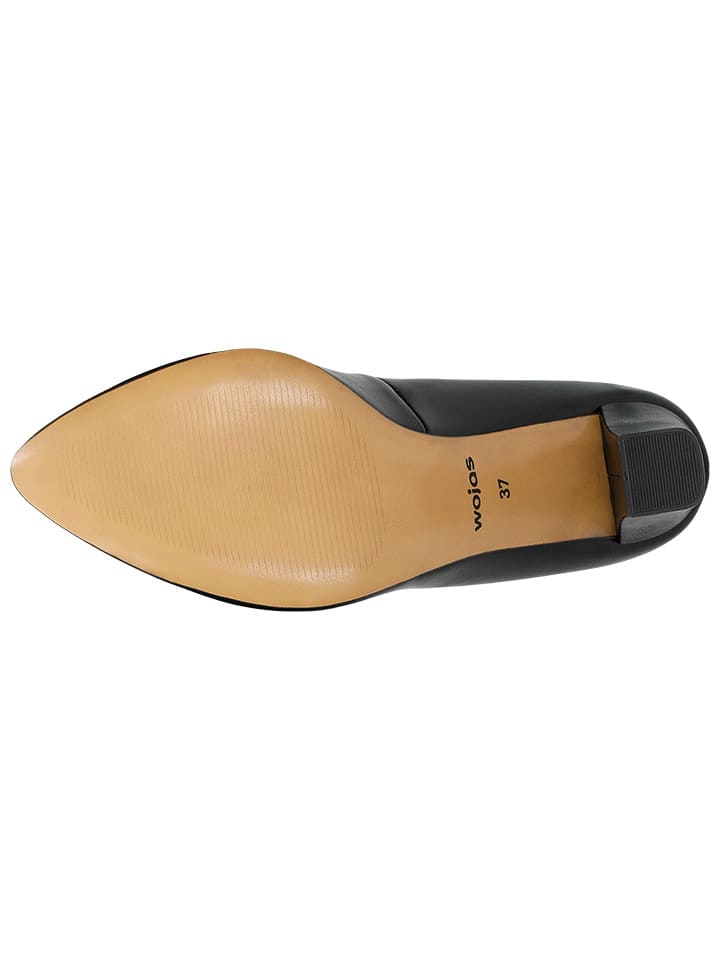 Wojas Leder-Pumps in Schwarz günstig kaufen