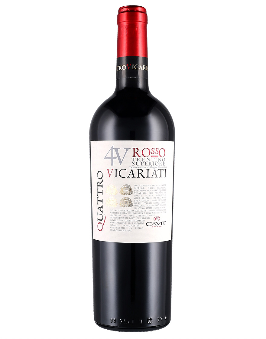 Trentino Superiore DOC Rosso 4V Quattro Vicariati 2019 Cavit 0,75 ℓ