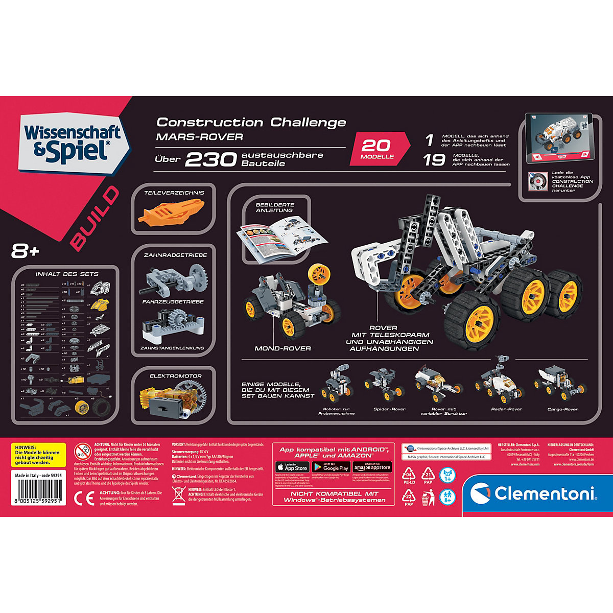 Wissenschaft & Spiel Build - NASA - Construction Challenge - Mars-Rover