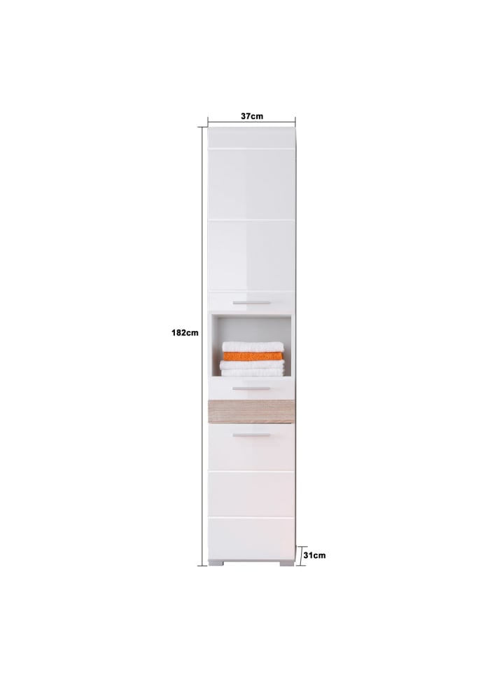 ebuy24 Badschrank MezzoBad Weiß 37 x 31 cm günstig kaufen onesize