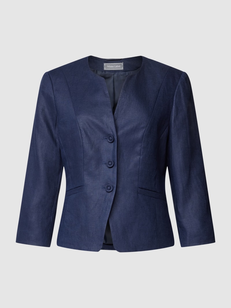 Blazer mit 3/4-Arm in marineblau