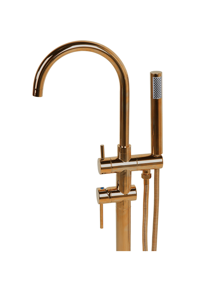 Beliani Wannenarmaturen TUGELA in Kupfer - (W) 21 x (H) 116 x (L) 16 cm günstig kaufen onesize