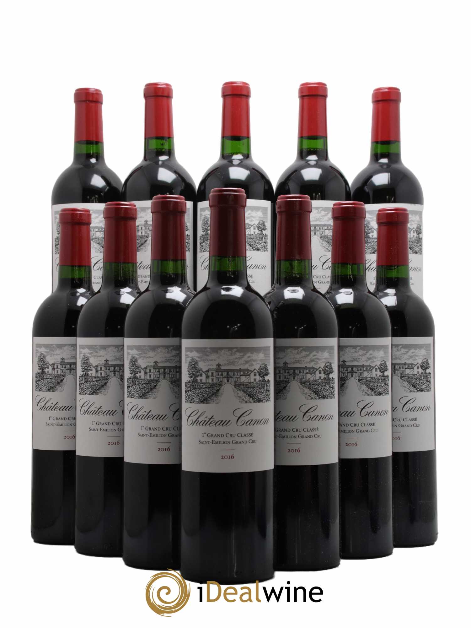 Château Canon 1er Grand Cru Classé B  2016 - Lot de 12 Bouteilles
