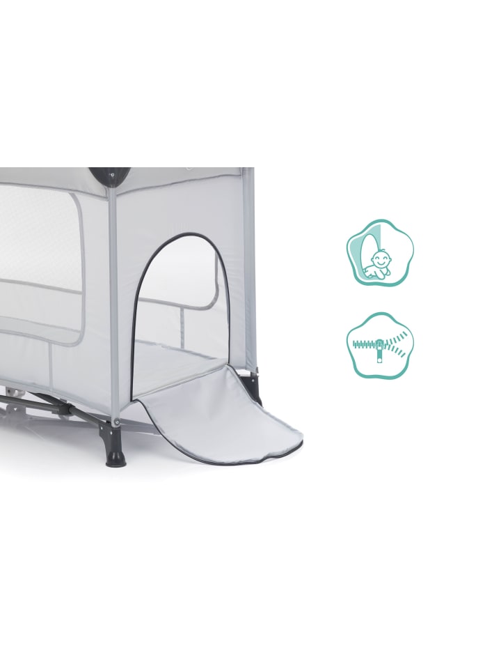 fillikid Reisebett Nizza Exklusiv in Steingrau günstig kaufen 60x120 cm
