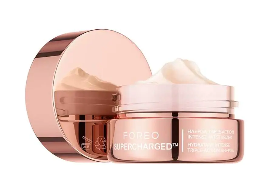 „Foreo Supercharged HA+PGA“ trigubo poveikio drėkinamasis veido kremas, 15 ml