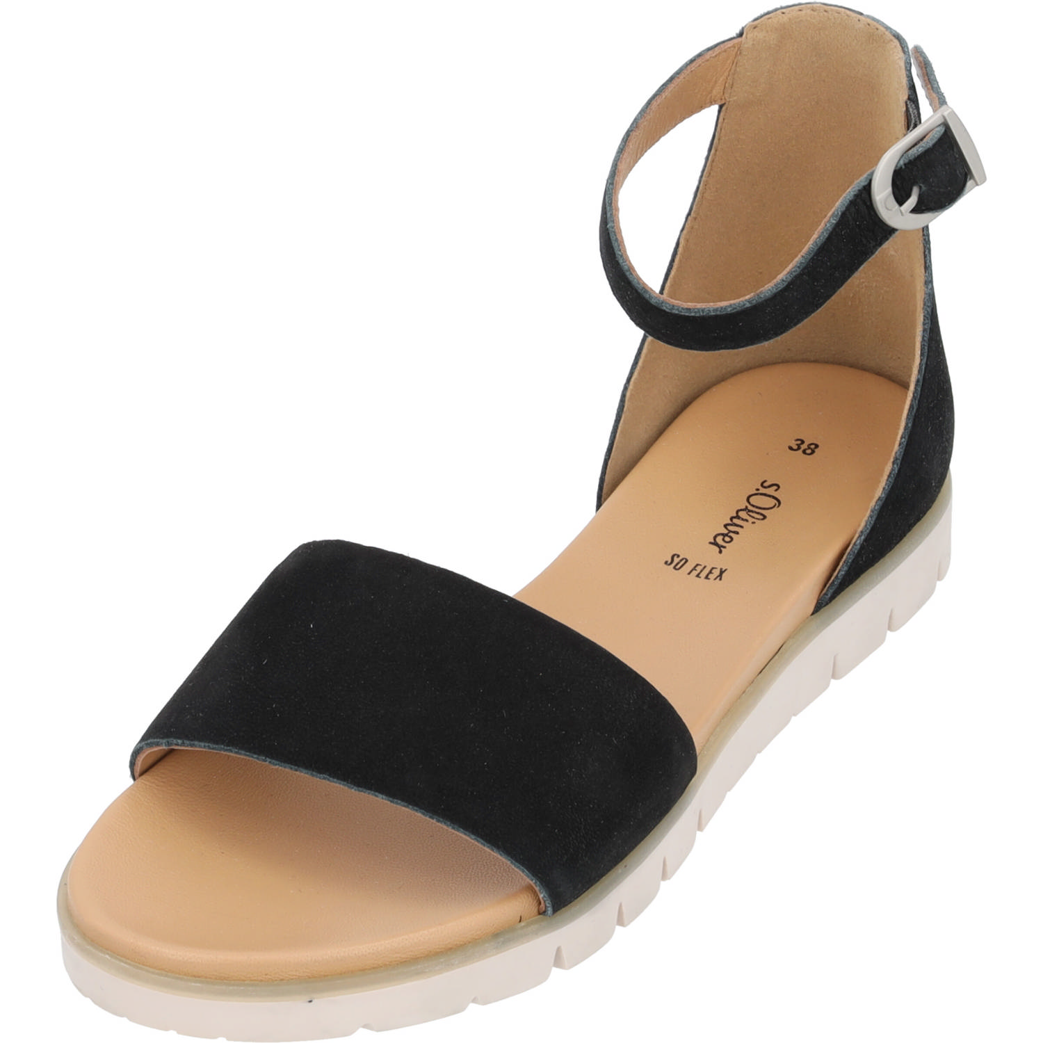 s. Oliver 28141, Sandalen, Damen, Schwarz