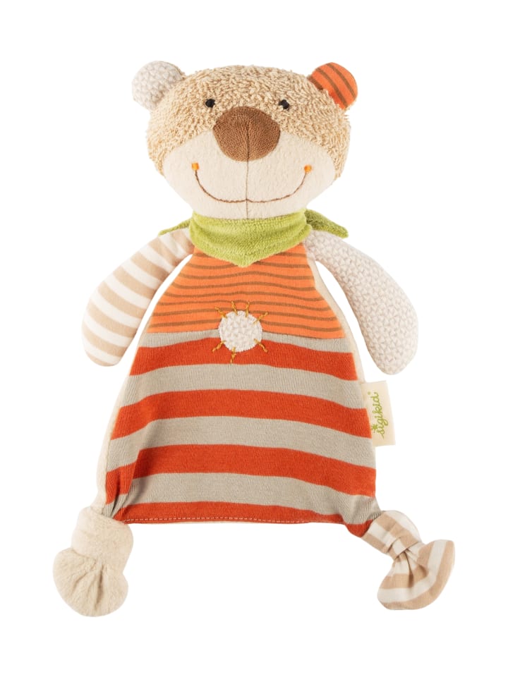 Sigikid Schnuffeltuch Natural Stripes Green in orange günstig kaufen onesize
