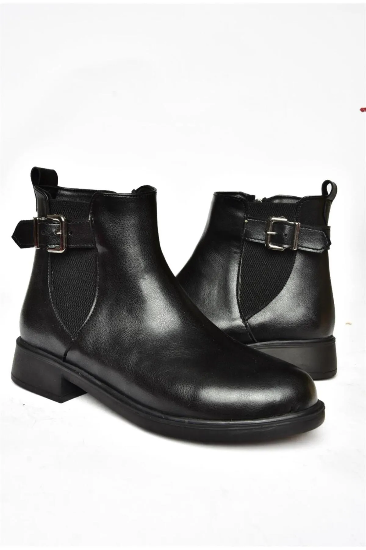 Fox Shoes  R374050209 Schwarze Damenstiefel mit niedriger Sohle