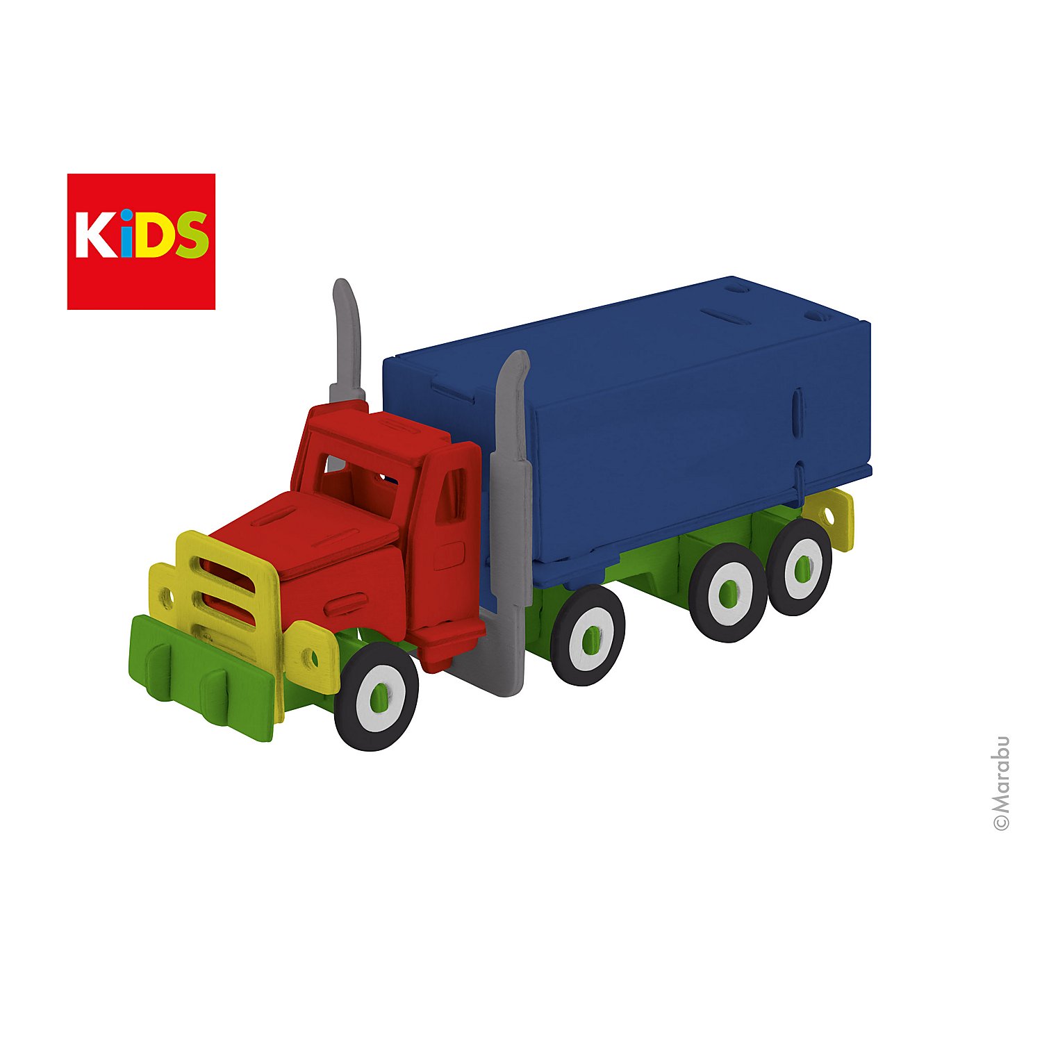 Holzbausatz Lastwagen, 19 x 8 cm