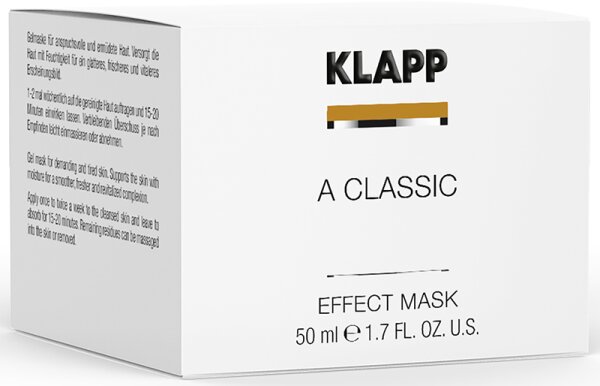 KLAPP Skin Care Science A Classic Effect Mask Gesichtsmaske