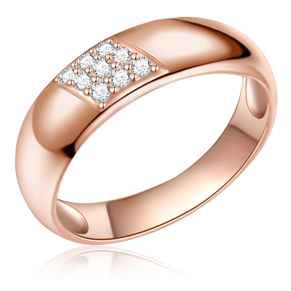 Rafaela Donata Bague en argent Argent sterling Oxyde de zirconium (CZ) en Or rose Bague