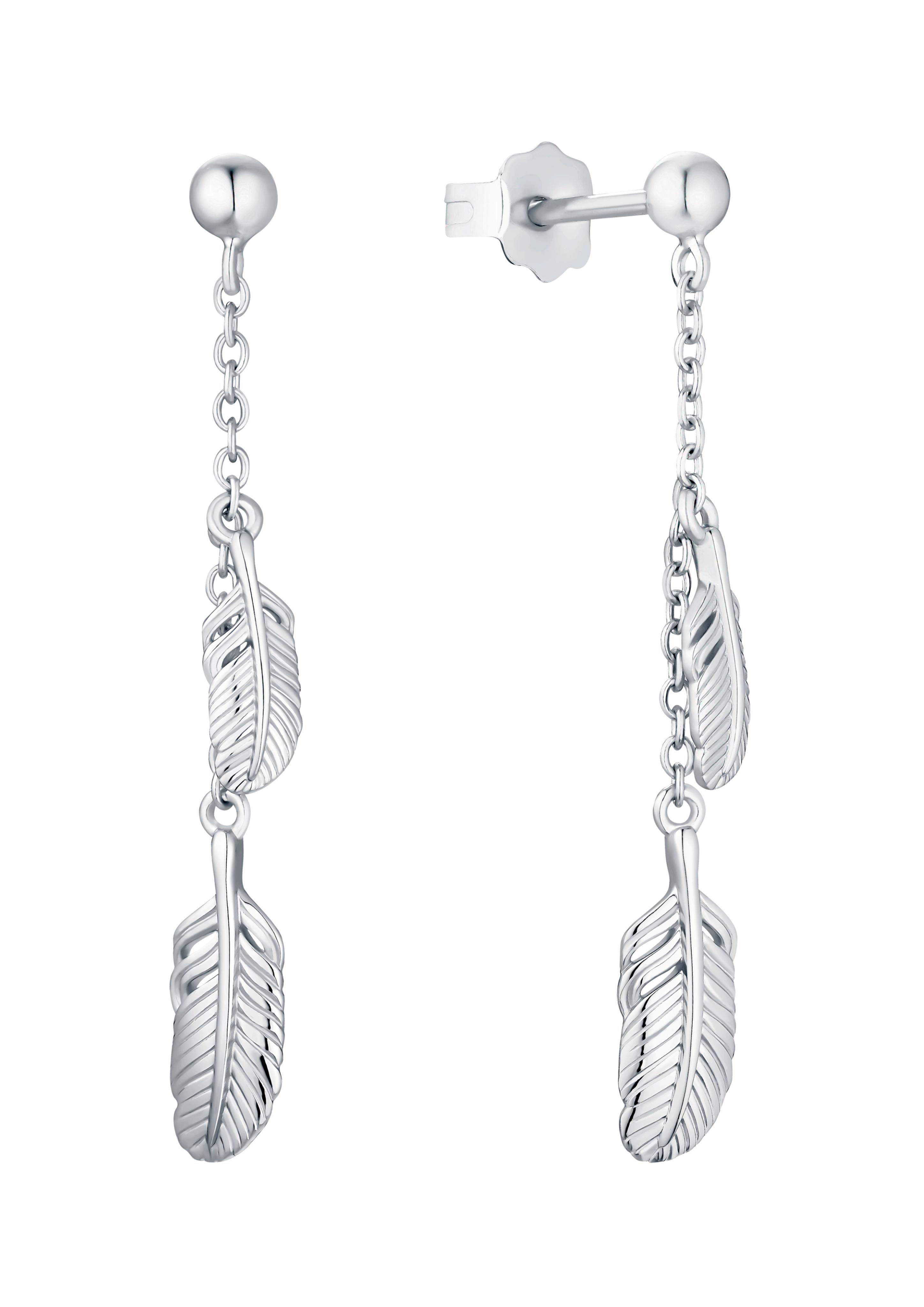 Feder-Ohrringe aus Silber 925  6005084-92E0