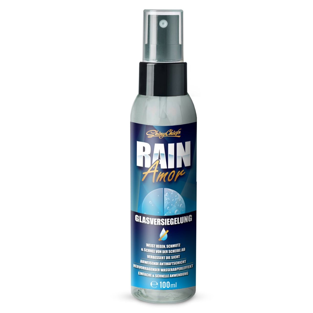 ShinyChiefs Rain Amor - Glasversiegelung Autoscheiben-Versiegelung mit hydrophobem Schutz 100ml