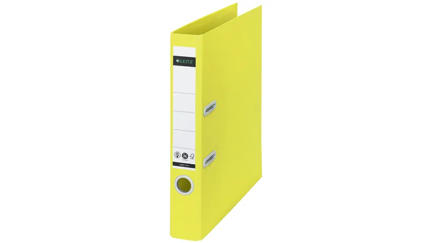 LEITZ Qualitäts-Ordner Recycle A4 schmal gelb gelb