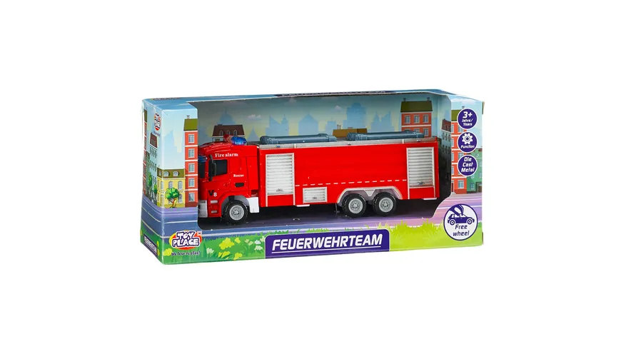 Müller - Toy Place - Fahrzeug Feuerwehrteam, 3-fach sortiert, 1 Stück