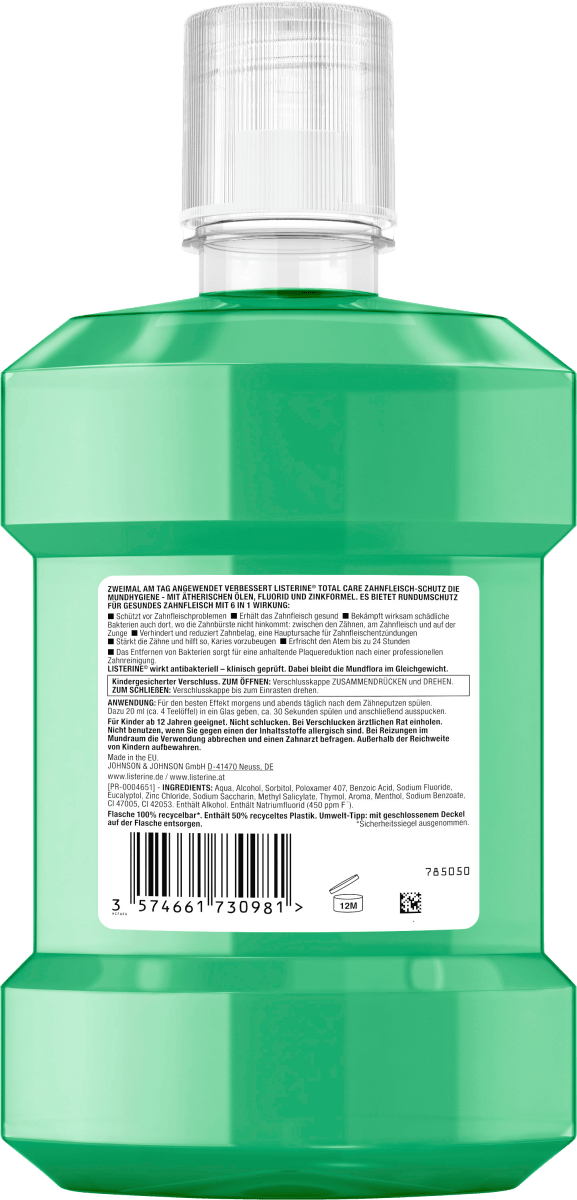 Mundspülung Total Care Zahnfleischschutz XXL Größe, 1 l