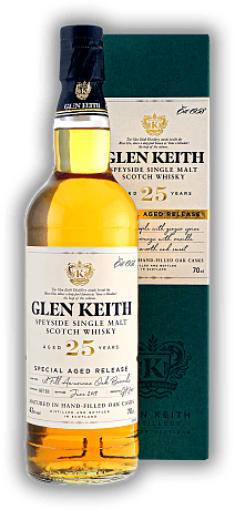 Glen Keith 25 Years Special Aged Release 43% Glen Keith 25 Years Special Aged Release 43%  Alter 25 J. - 0,7	 Liter - Vol 43%