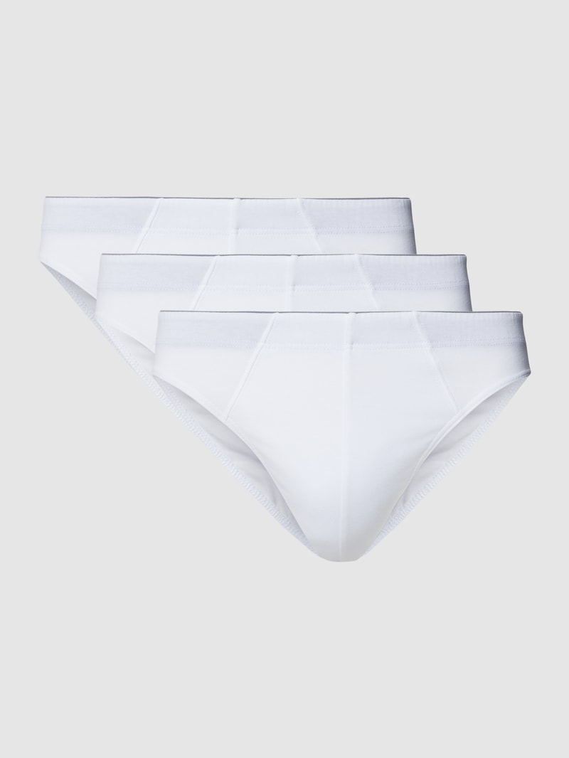 Slip in unifarbenem Design im 3er-Pack in weiß