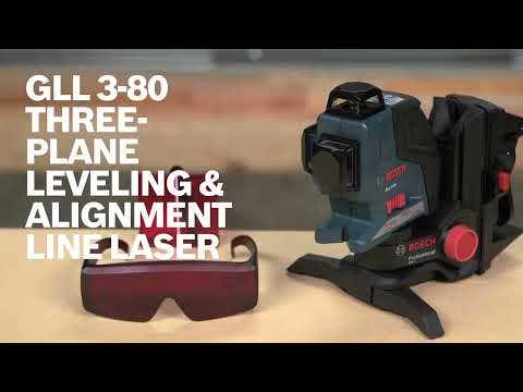 Medidor multilinhas a laser de feixe vermelho BOSCH GLL3-80 3x360
