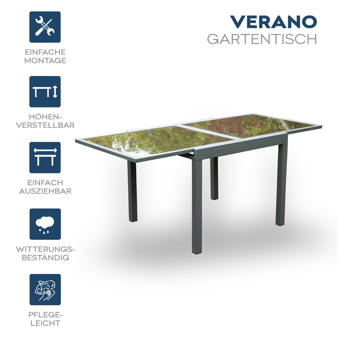 Home Deluxe Sitzgruppe VERANO MADERA 2 Stühle