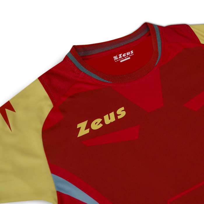 Zeus Kit Hero Trikot-Set mit Shorts rot gold