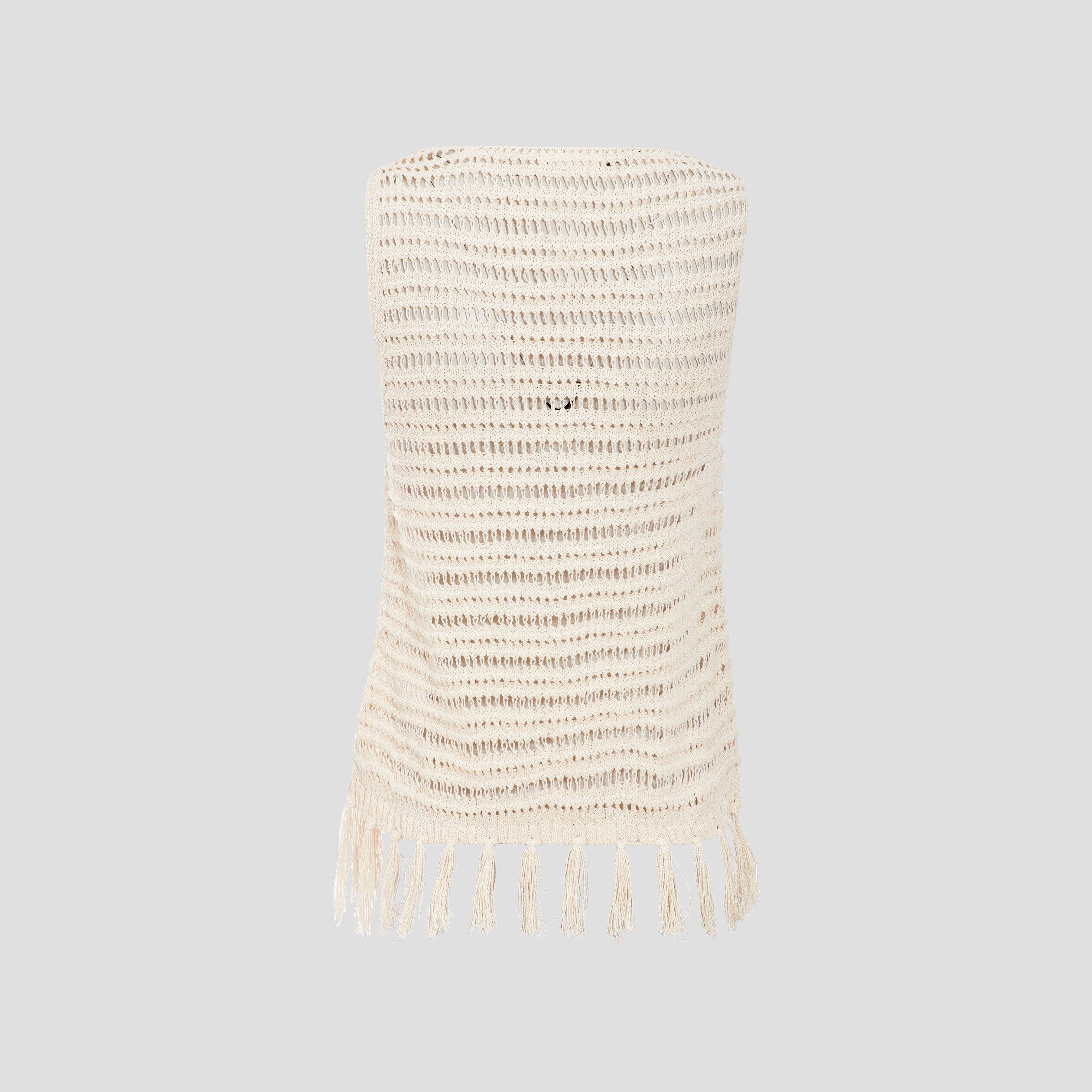 Gilet sans manches ajouré ecru femme | Cache Cache