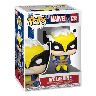 Marvel Holiday POP! Marvel Vinyl Figur - Wolverine w/ Sign