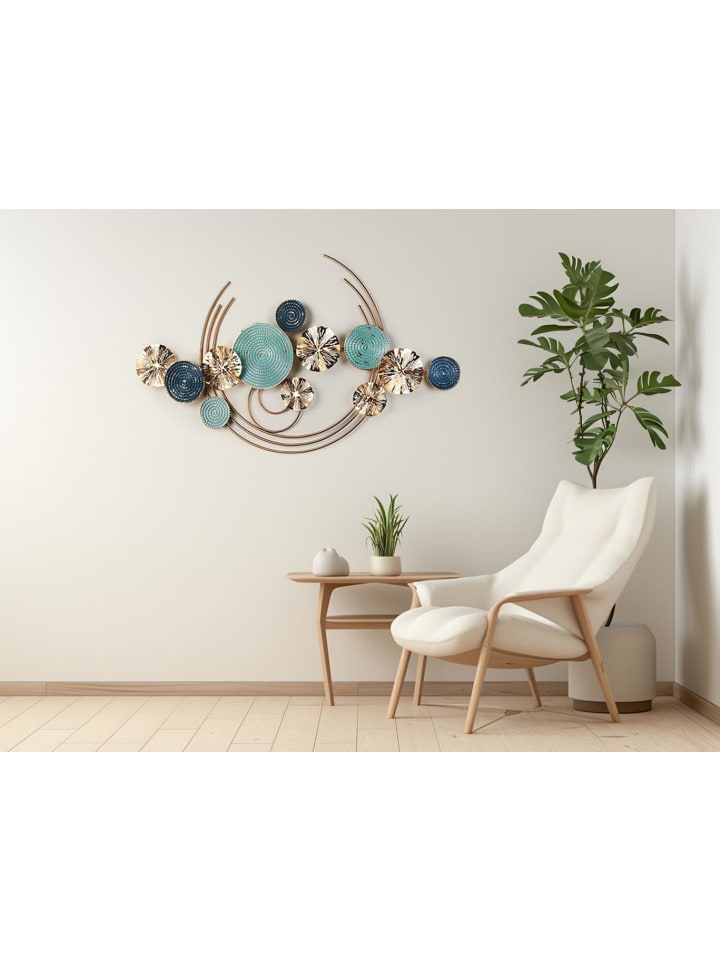 kobolo Metallbild GOLD CIRCLES in Gold günstig kaufen onesize