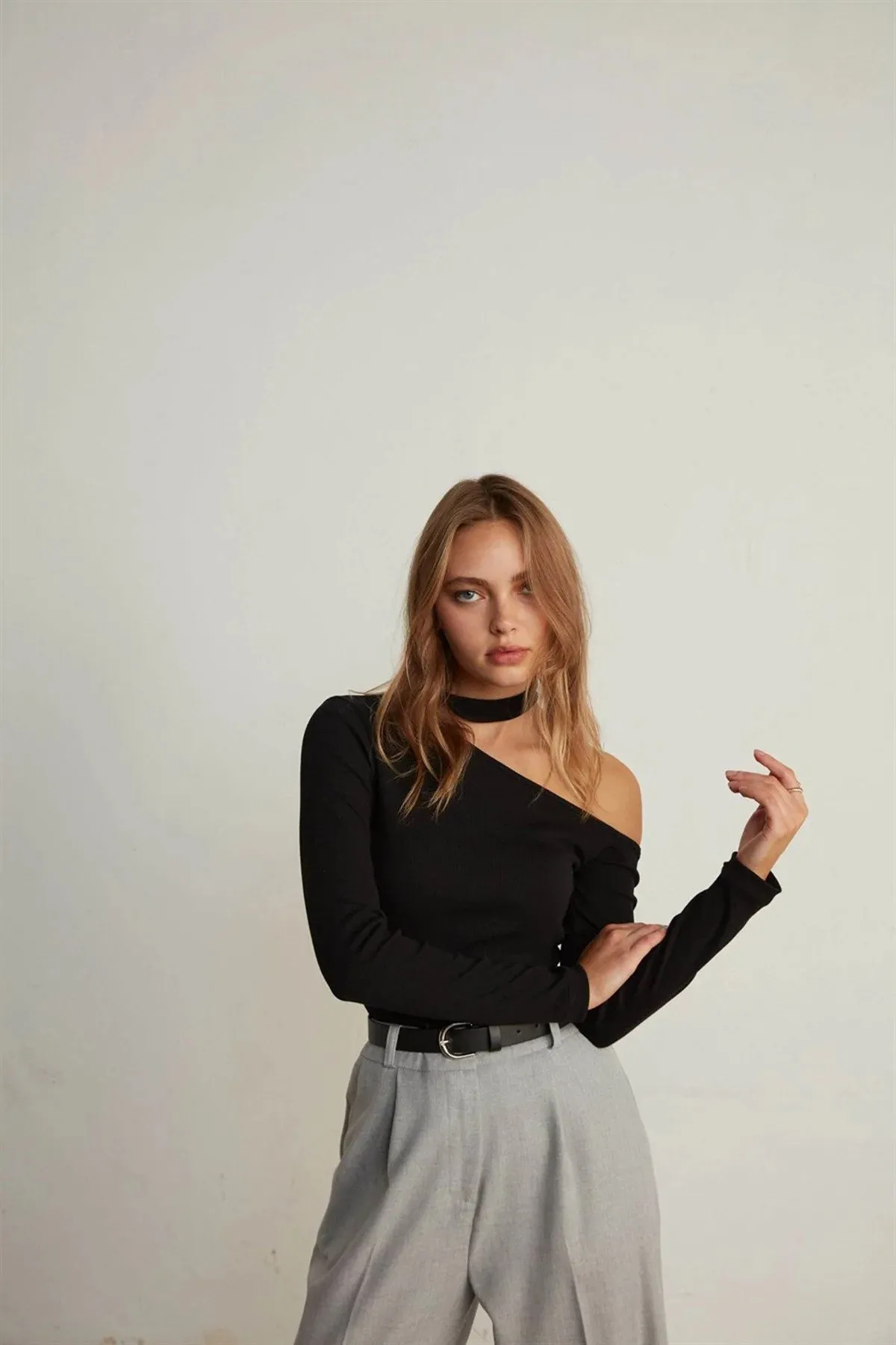 VATKALI  Basic Ledergürtel Schwarz