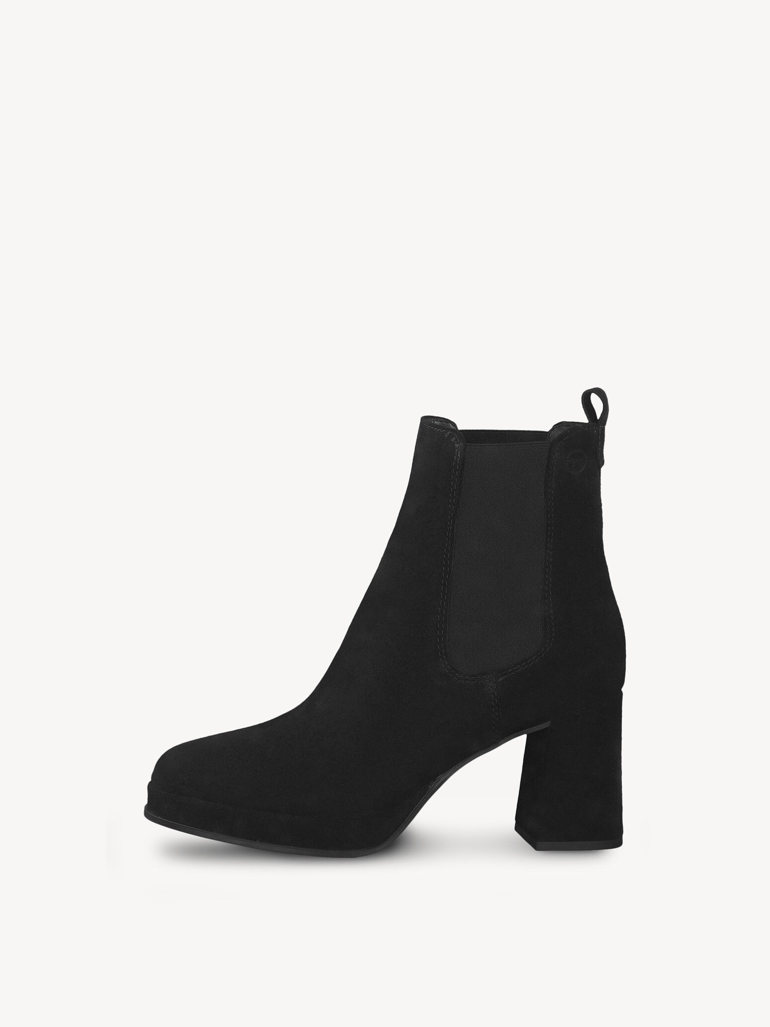 Bottine Chelsea en cuir - noir