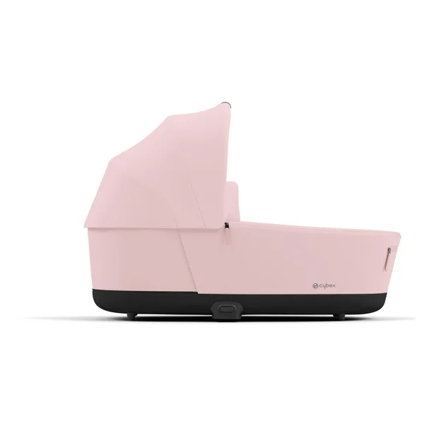 Cybex Priam V4 stroller set in peach pink with matte black frame