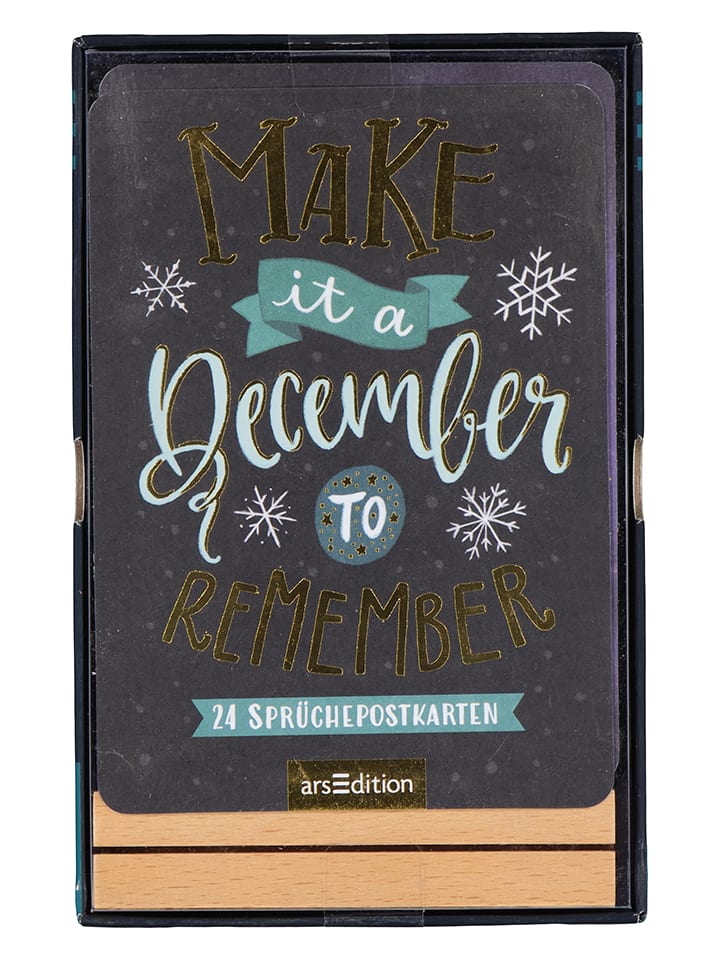 ars edition Postkarten-Adventskalender 