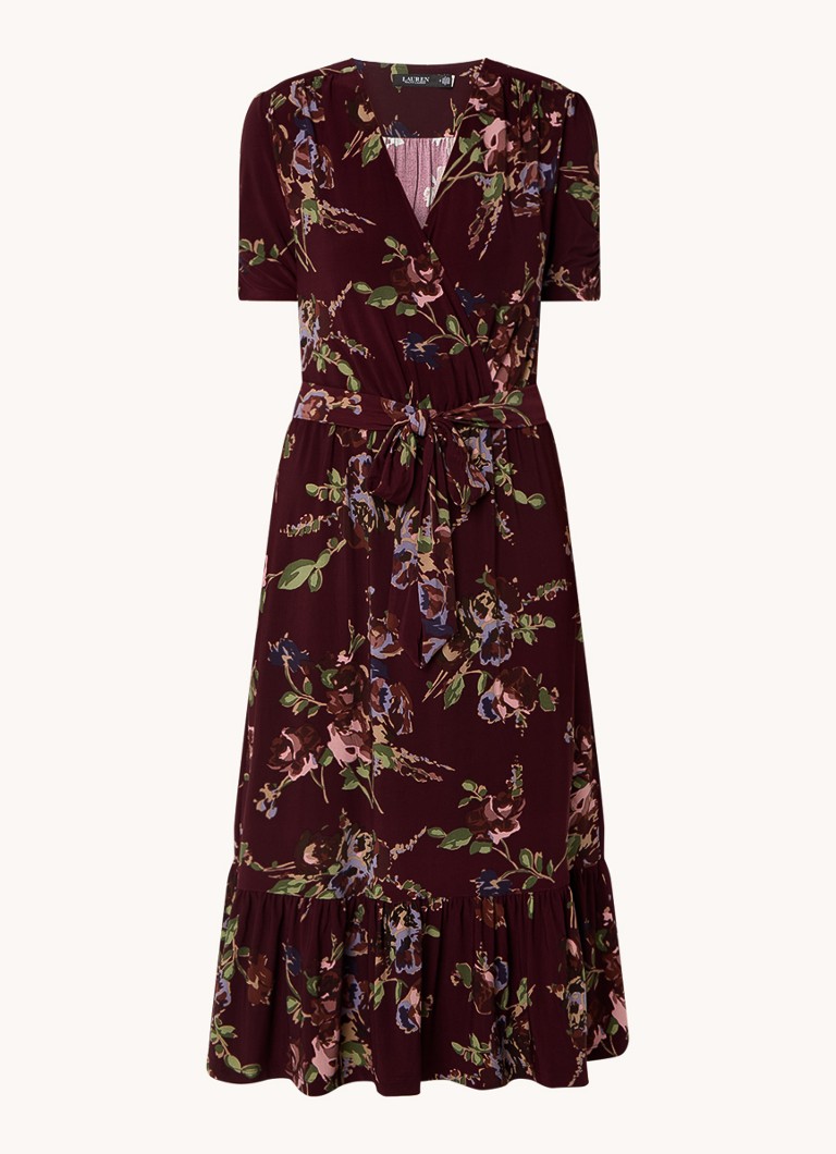 Ralph Lauren midi haljina na preklop s cvjetnim printom