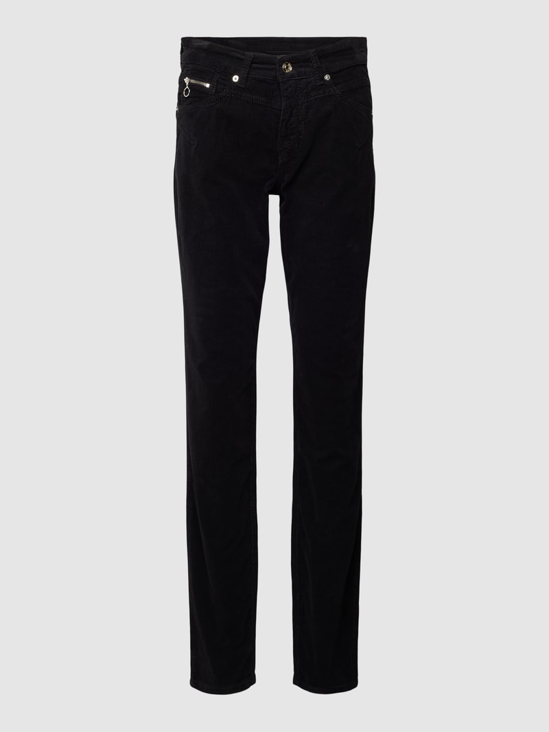 Hose mit Feincord Modell 'RICH' in schwarz