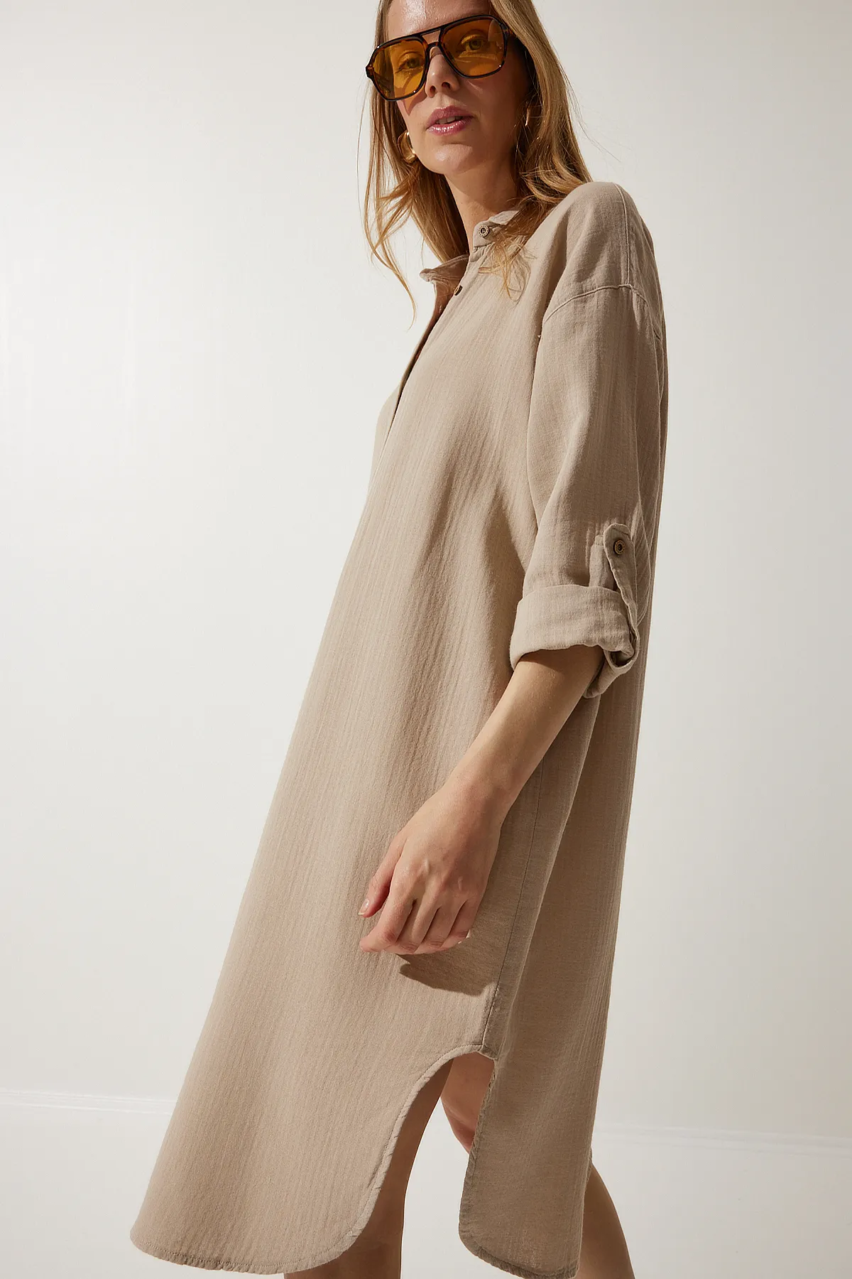 Happiness İstanbul  Kleid - Beige - A-Linie
